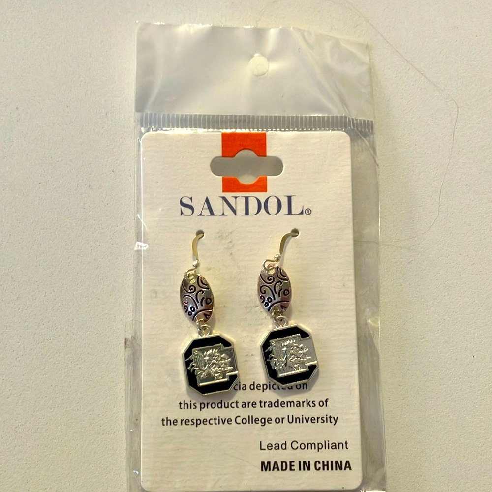 Sandol University of South Carolina Dangling Earrings - Gamecocks - New